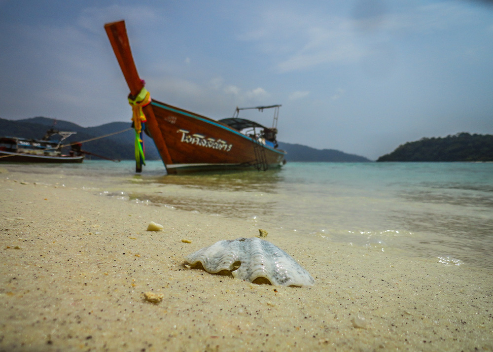 Thailand - Tail boat near the beaches of Koh Lipe