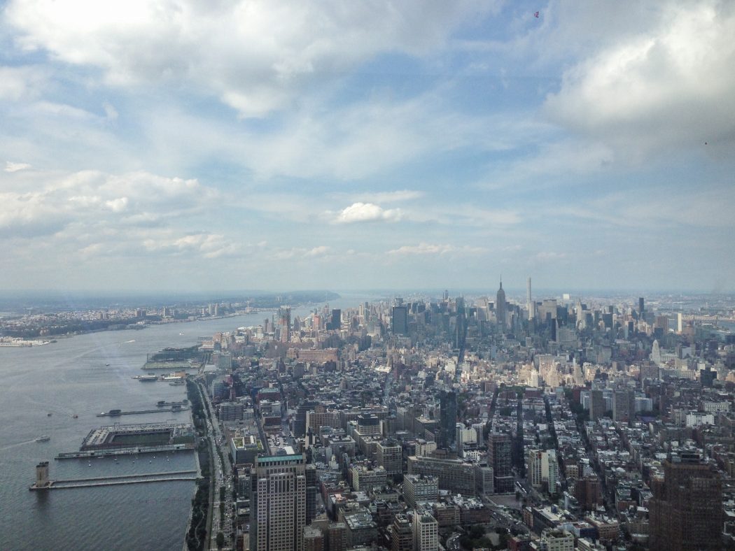 New york skyline from the Freedom tower USA United States